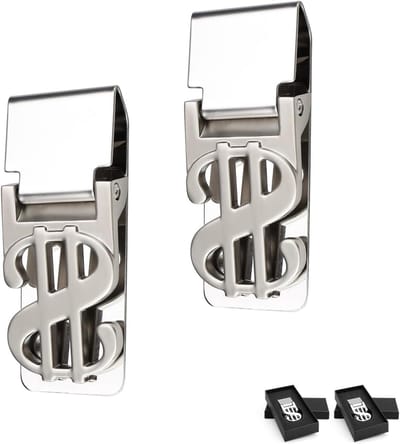 Stijlvolle RVS Geldclips voor Bankbiljetten, Visitekaartjes en Creditcards - Duurzaam en Elegant Ontwerp