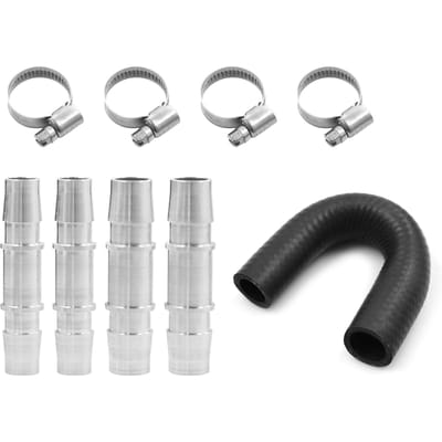 Kit de dérivation du noyau de chauffage du moteur avec tuyau de 58 à 34 pouces, compatible avec les tuyaux de chauffage les plus courants multicolore