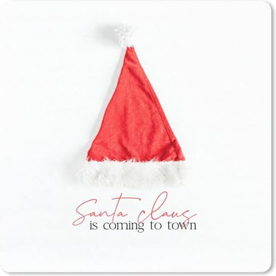 Muismat 20x20 cm - Mousepad Winter - Kerstmuts - Quote - Muismatten - Kerst - Cadeau - Kerstcadeau voor mannen en voor vrouwen