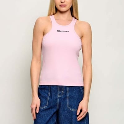 T-shirt Karl Lagerfeld Klj Ribbed Logo Tank