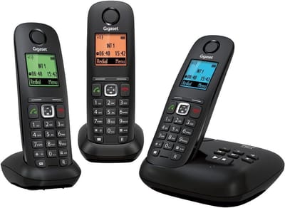 Draadloze DECT Analoog Telefoon Met Antwoordapparaat Drie Handsets