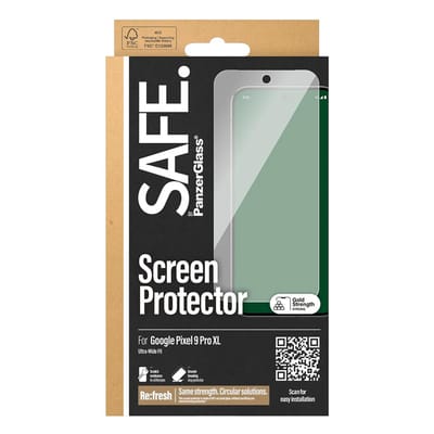 SAFE by PanzerGlass Ultra-Wide Fit Screenprotector voor de Google Pixel 9 Pro XL
