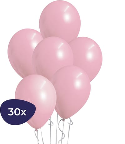 Roze Ballonnen - 30 stuks - Helium Ballonnen - Latex - Versiering Verjaardag - Sweet 16 Versiering - Gender Reveal Versiering