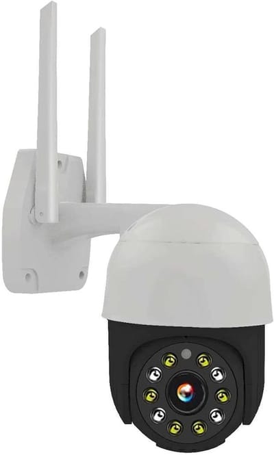 Beveiligingscamera Buiten - WIFI Camera - Huisbewaking - 360 Graden Rotatie - 1080p HD - Zwart
