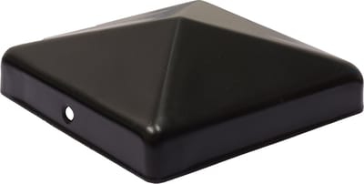 Wovar Paalkap Zwart voor 10 x 10 cm Palen | Per Stuk | Paalafdekkap