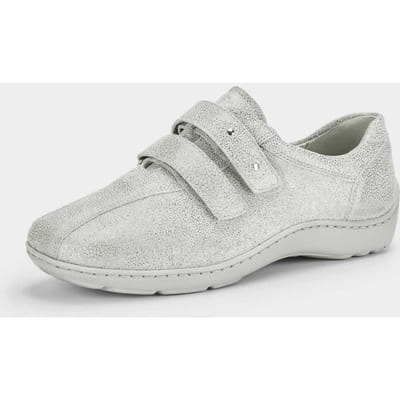 Lage schoenen met verstelbare klittenbandsluiting - steengrijs - Gr. 39 van Goldner Fashion