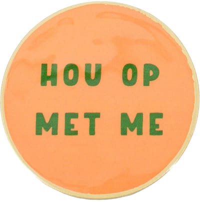 HomeBound by KY | Set van 6 onderzetters 'Lekker man' | setje onderzetters