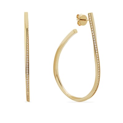 Jette - 89207903 - Oorbellen - Dames - 925 Zilver - geel verguld gepolijst met Zirkonia
