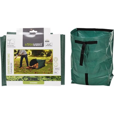 Progarden Tuinafvalzak - opvouwbaar - rond - groen - 178 liter - bladeren opruimen