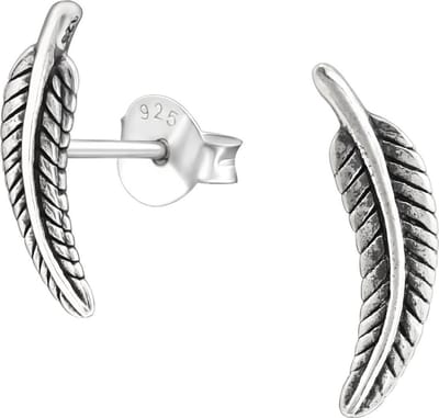 zilver varen oorstekers | Ear studs leafs | Sterling 925 Silver | zilveren oorbellen dames