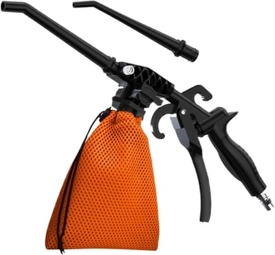 Lucht Mondstuk Blazer - Stofblazer Compressor - Stof Verwijderen - Ergonomisch Handvat - 20 x 15 x 5 cm - Zilver
