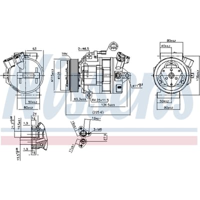 Compressor airconditioning NISSENS 890138