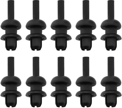 Dailygoods- Plankhaak 10 Stuks - Zwart - Kunststof - Duurzaam - Compatibel met Vauxhall - Eenvoudige Installatie - Hoge Betrouwbaarheid - Plankclip