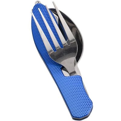 Couverts multi-outils portables, ustensiles, ouvre-bouteille, fourchette, cuillère, couteau, cuillère de camping