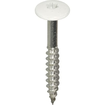 Schroeven voor montage Trespa platen - Torx 20 - 4,8x38mm - RVS - Deeldraad - Wit RAL 9010 (100 stuks)