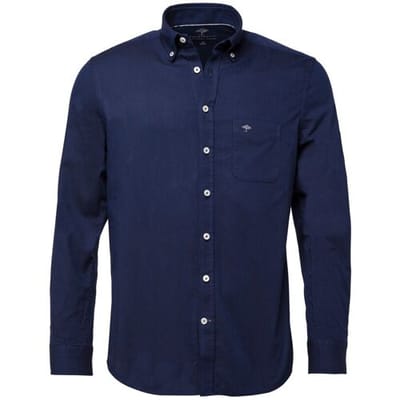 Fynch-Hatton Overhemd All-Season Oxford Uni Navy / male