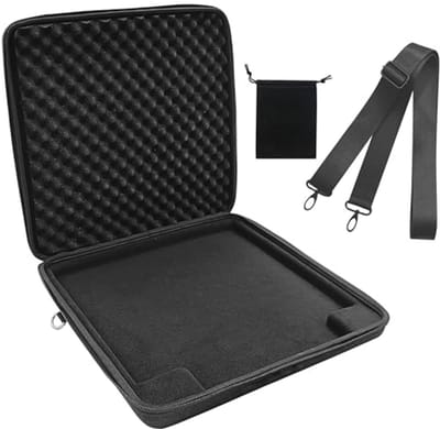 Audio Workstation Controller Case voor Music Production – Hard Shell met Crossbody Strap, EVA Shell en Fleece Voering, Zwart