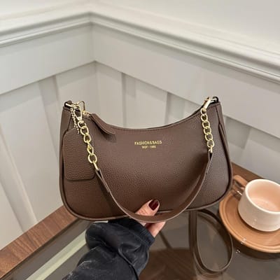 Casual Stijlvolle Schouder Crossbody Tas met Verstelbare Riem, Elegant Ontworpen voor Onder de Arm, Geschikt voor Vrije Tijd, Woon-Werkverkeer, Feest Handtas gray