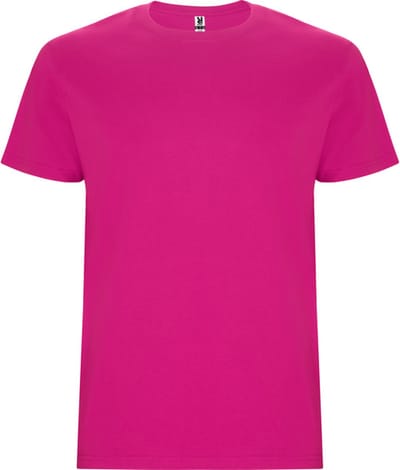 4 Pack T-shirts unisex met korte mouwen, 190 gram 'Stafford' Fuchsia Roze - S