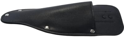 Dailygoods - Leren tas voor tuinschaar, die aan de riem kan worden bevestigd, snoeischaar, zwart