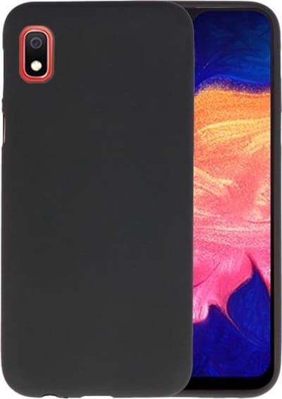 Hoesje Geschikt voor de Samsung Galaxy A10 - Backcover Color Telefoonhoesje - Zwart