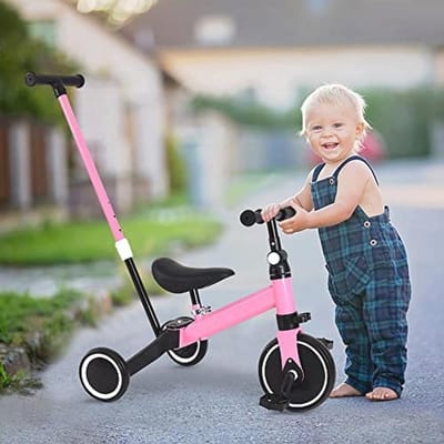 3-in-1 meegroeiende babydriewieler voor kinderen van 1 tot 5 jaar - transformeerbare fiets zonder pedalen