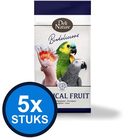 5x Deli Nature - Birdelicious tropical fruit 750gr - Vogelvoer - 750 g