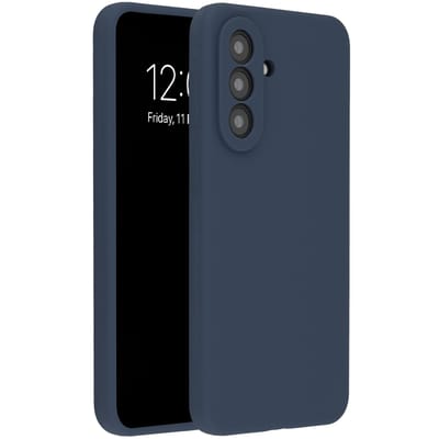 Accezz Hoesje - Geschikt voor Samsung Galaxy A37 (5G) - Liquid Silicone Backcover - Donkerblauw