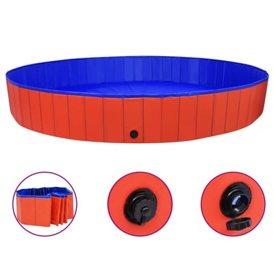 vidaXL - Hondenzwembad - inklapbaar - 300x40 - cm - PVC - rood