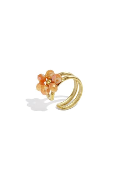 Earcuff van roestvrij staal, bloemen, casual, dagelijks, eenvoudig, serie, damessieraden