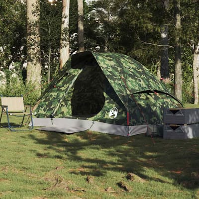 Vidaxl Tente de Camping, 2 Personnes, Camouflage, Imperméable