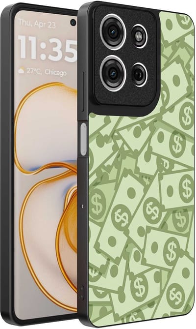 Geschikt voor Motorola Edge 50 Telefoonhoesje met Geld Opdruk - TPU Backcover Case With Money Design - Smartphonica geschikt voor Motorola Edge 50