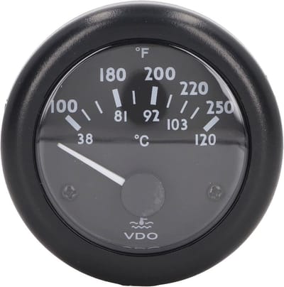 Universele Water Temperatuurmeter Auto & Boot - 52mm Dubbele Weergave Celsius/Fahrenheit