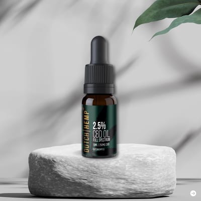 Dutch Hemp CBD-olie 2,5% - 10 ml - Full spectrum