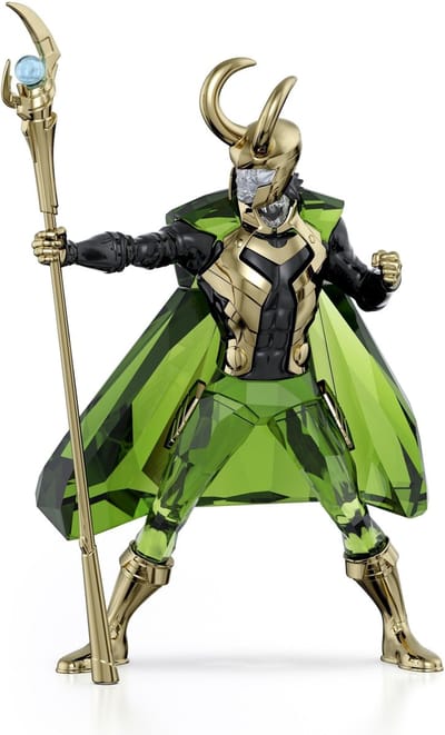 Swarovski beeldjes Marvel Loki 5674467 | groen kristal figuur, decoratief verzamelstuk, luxe uitstraling, kristalslijpen stijl