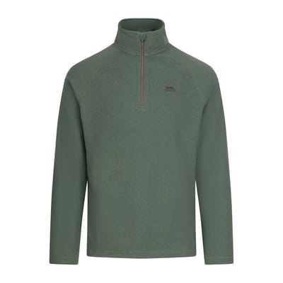 Trespass - Heren Keynote Anti Pluis 1/4 Rits Fleece Vest (Groen rook/alpine)