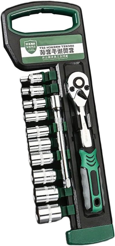 Steeksleutelset - Dopsleutelset Ratel - Reparaties Uitvoeren - 72 Tanden Ratel - 12 Delig - Enkel kenmerk