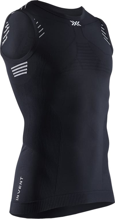 X-Bionic Invent 4.0 Mouwloos Sportshirt Heren - Arctic White/Opal Black - XXL