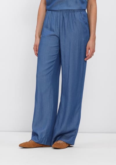Minus Msmirja Mid Waist Pant Jeans Dames - Broek - Blauw - Maat 36