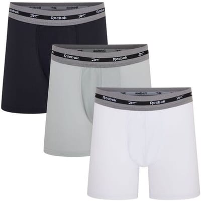 Reebok RBK SPORTS TRUNKS MED BEXLEY - zwart/grijs/wit - maat XL