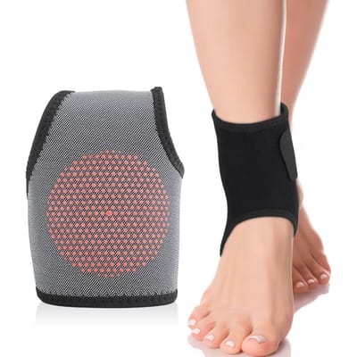 De moxibustie enkelbrace biedt ondersteuning aan enkel en voet voor mannen en vrouwen, helpt verstuikingen voorkomen en verlicht enkelgewricht black