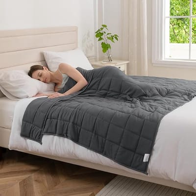 Verzwaringsdeken voor Volwassenen – 8 kg – 150 × 200 cm – Stressverminderende Therapiedeken – Ademend & Rustgevend – Grijs