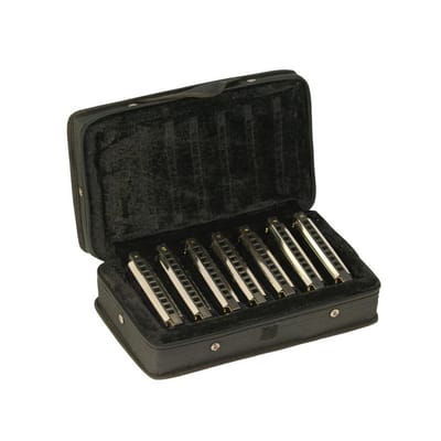 Memphis MBH-10-7 - Blues mondharmonica set - inclusief koffer