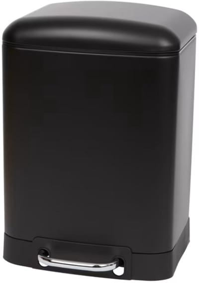 Pedaalemmer 6 liter - 22 x 16 x 32 cm - Met pedaal en soft close deksel