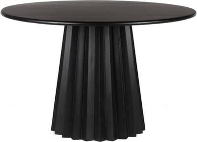 Goossens Felicia Eettafel - Hout - 140 x 76 x 140 cm - Rond - zwart