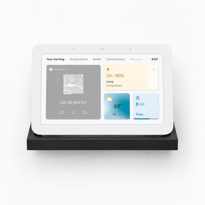 YUOM. Wandhouder geschikt voor Google Nest Hub – Muurbeugel / Wall Mount – geschikt voor Gen 1 & 2 – Zwart