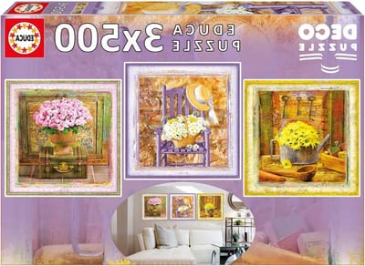 Puzzel Set - Jigsaw Puzzels - Ontspannen Tijdverdrijf - Decoratieve Puzzelstukjes - 40 x 40.5 cm - Multicolor