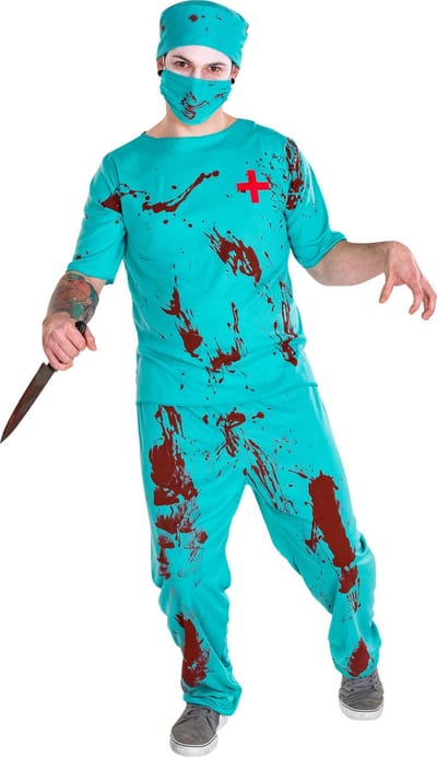 dressforfun - Herenkostuum zombiedokter XL - verkleedkleding kostuum halloween verkleden feestkleding carnavalskleding carnaval feestkledij partykleding - 300185