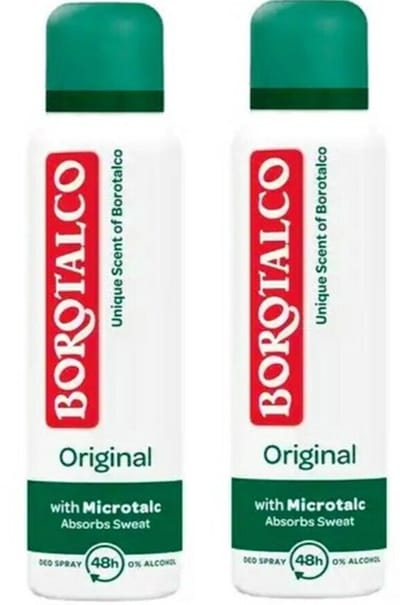 Borotalco - Deo Spray Original - 2 x 150 ml Voordeelverpakking