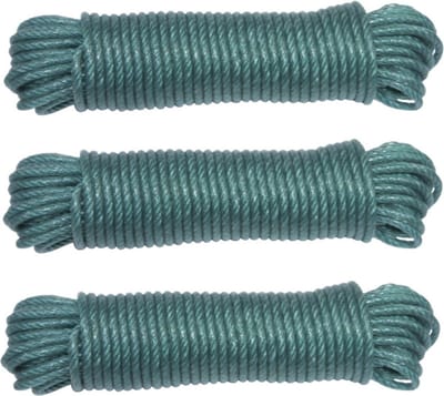 AMIG paracord touw - 3x - 20 meter - D5mm - 110kg - PE/PVC - groen
